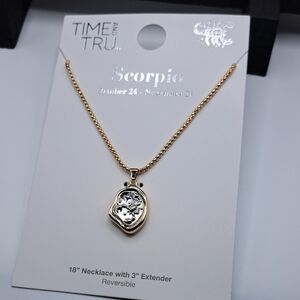 Time and Tru Gold and Silver Scorpio Necklace